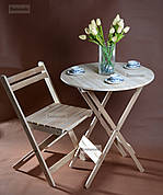 Стіл + стілець складаний набір для кавові. Столик і стільчик для пікніка та дачі.