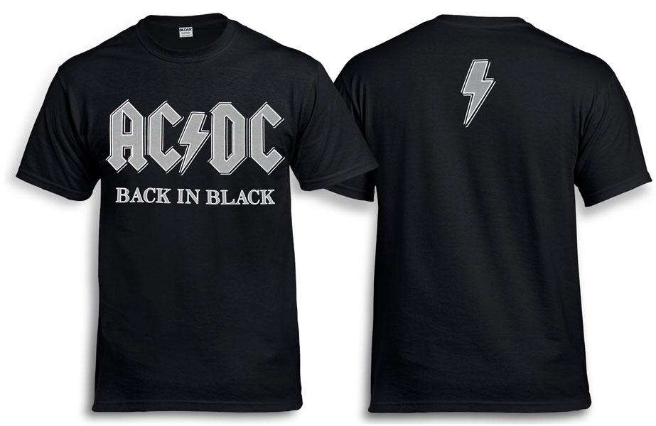 Футболка AC/DC Back In Black grey