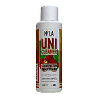 Рідина для зняття штучних покриттів з нігтів 100 мл Nila Uni-Cleaner суниця