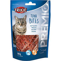 Trixie TX-42734 PREMIO Tuna Bites - Лакомство с тунцом и птицей для котов - 50 г