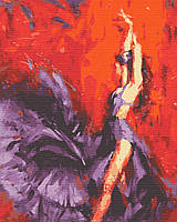 Набор для росписи, картина по номерам, "Пламенный танец", 40х50см, ТМ "RIVIERA BLANCA"