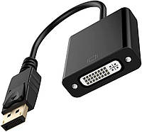 Перехідник-конвертер DisplayPort (тато) - DVI (мама), Acer (DP.13411.03N) чорний, оригінал новий