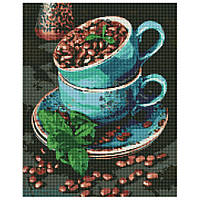 Алмазна мозаїка "Ароматні кавові зерна"  AMO7486 40х50