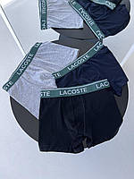 Хлопковое нижнее белье для мужчин, Подарочный модный комплект мужского белья Lacoste L