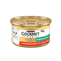 Gourmet Gold биточки для кошек с говядиной и томатом, 85 г 85 г