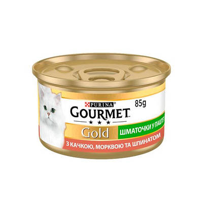 Gourmet Gold з качкою, морквою і шпинатом в паштет 85 г