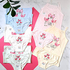Набір нижньої білизни для дівчинки комплект донелла Donella від 6 до 9 років майки дитячі ціна за 1шт