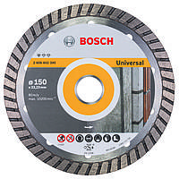 Алмазный отрезной круг 150 x 22,23 мм для любых стройматериалов Standard for Universal Turbo BOSCH