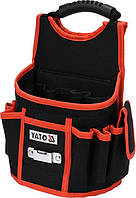 Сумка для инструментов и гвоздей YATO с 4 открытыми и 4 прошитыми карманами (YT-74172)