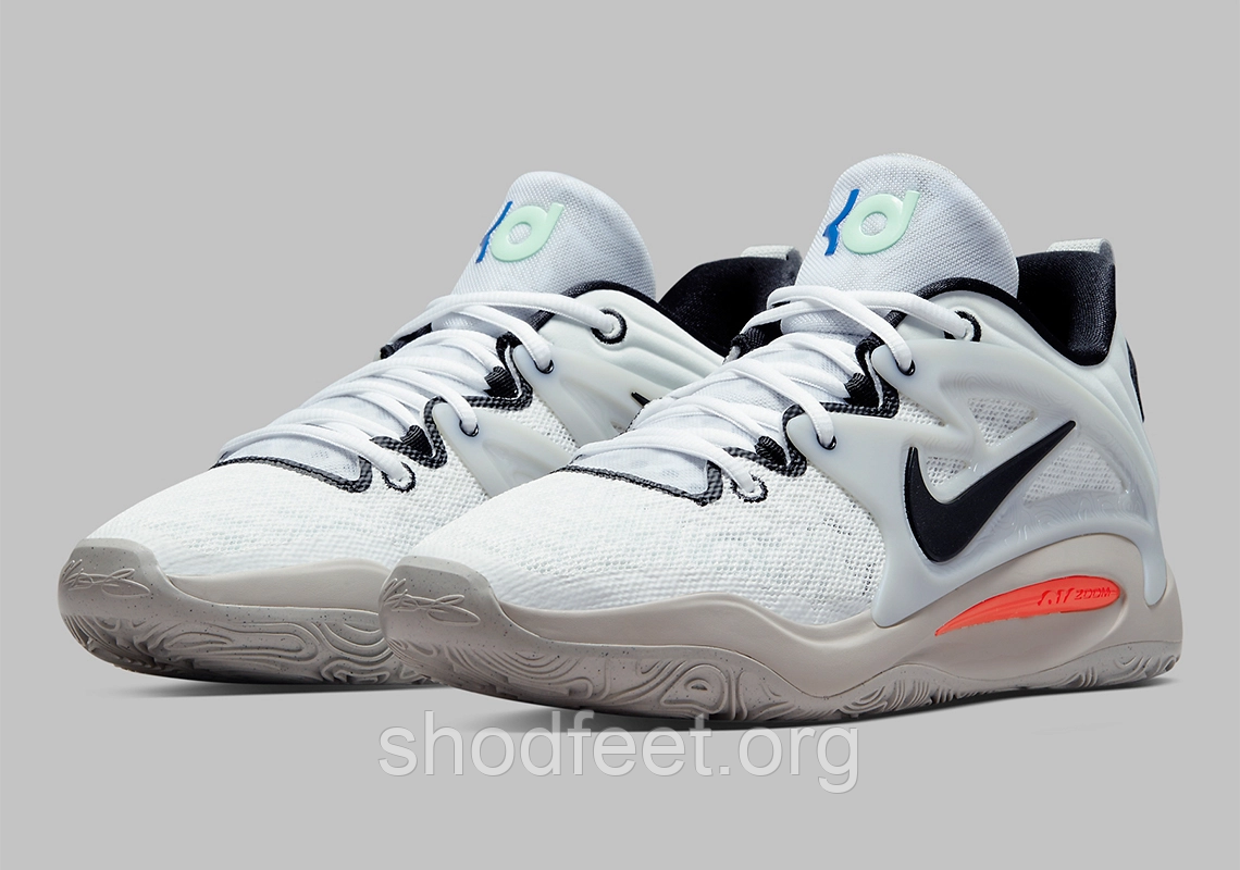 Чоловічі баскетбольні кросівки Nike KD 15 Nike KD 15 White Black, фото 1