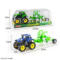 Трактор 9870-6A інерц, 2 кольори, слюда 27,6*8,2*11 см