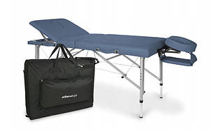 Масажний стіл Aveno Life синій складний алюмінієвий