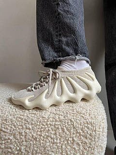 Мужские и женские кроссовки Adidas Yeezy 450 Cloud White