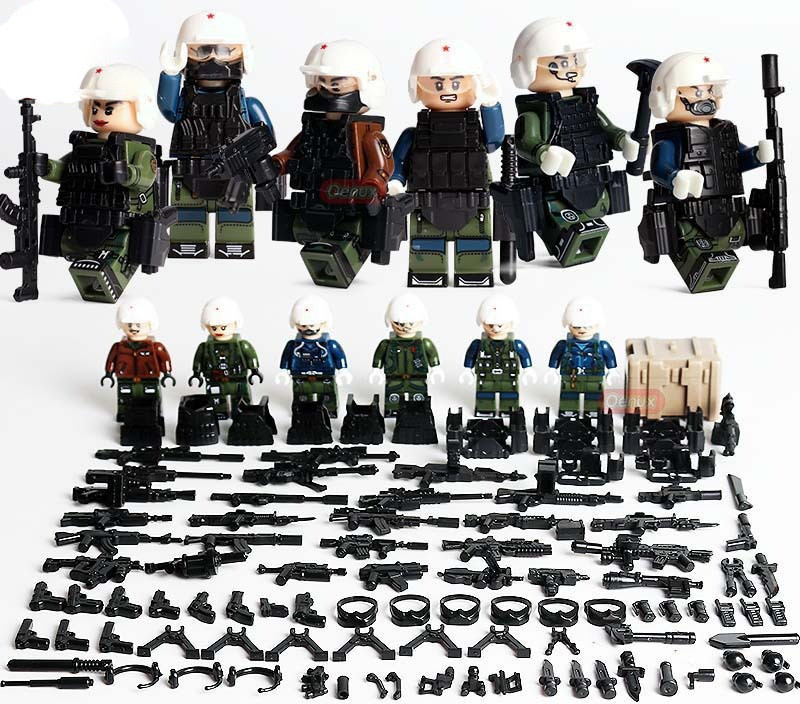 Фігурки льотчик-випробувач винищувача військових спецназ BrickArms солдати для Лего Lego