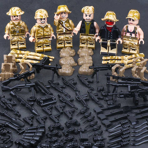 МініФігурки SWAT військових спецназ BrickArms солдати для Лего Lego, фото 1