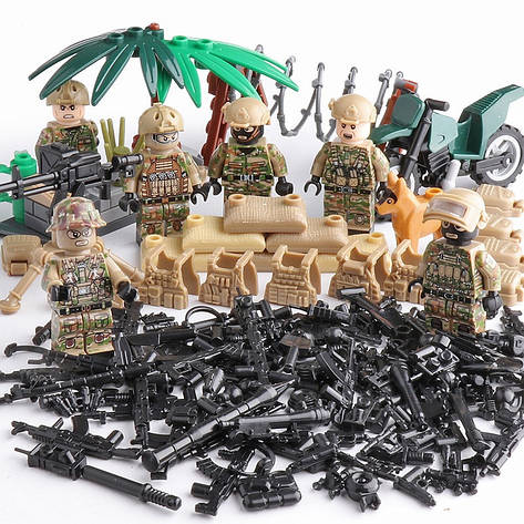 Фігурки військових спецназ SWAT солдати BrickArms для Лего Lego, фото 1