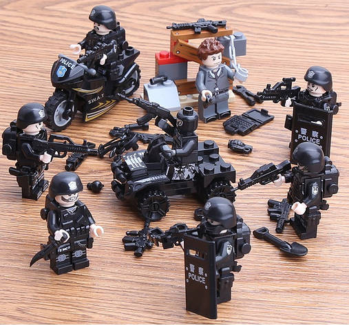 Фігурки військових SWAT солдати спецназ BrickArms для Лего Lego, фото 1