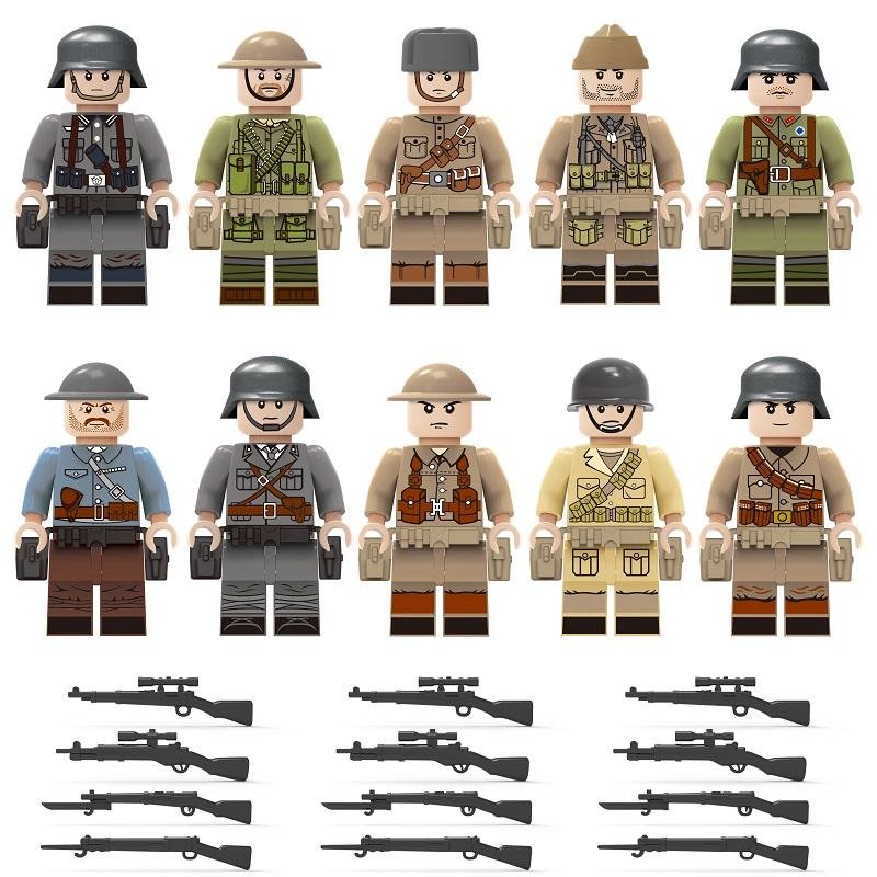 Фігурки солдатів часів другої світової війни ВІВ для Лего Lego