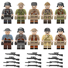 Фігурки солдатів часів другої світової війни ВІВ для Лего Lego