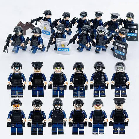 Фігурки військових SWAT солдати BrickArms спецназ для Лего Lego, фото 1