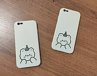 Противоударный чехол для Apple iPhone 6 / 6S silicone case Teddy Bear Pink Sand защитные борты
