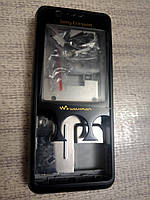 Корпус для Sony Ericsson W660i + скло (чорний)