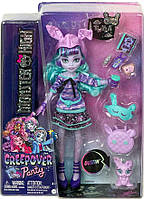 Кукла Монстер Хай Твайла Пижамная вечеринка с питомцем Monster High Creepover HLP87