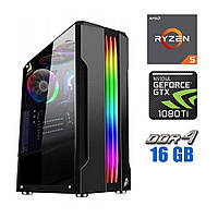 Ігровий ПК MT/ Ryzen 5 3600 NEW/ 16 GB RAM/ 480 GB SSD NEW + 500 GB HDD/ GeForce GTX 1080 Ti 11GB/ 700W