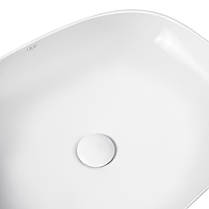 Раковина-чаша Qtap Cardinal 500х380х140 White з донним клапаном QT04117050TW, фото 3
