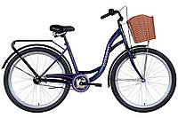 Велосипед 26" Dorozhnik AQUAMARINE 2022 (темно-фиолетовый)
