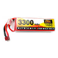 Аккумулятор ZOP Power Li-Po 4s 3300 mAh 14.8v 100C коннектор T plug