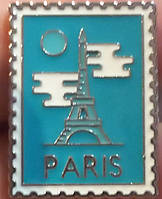 Значок брошь брошка пин сувенир металл марка Paris Париж