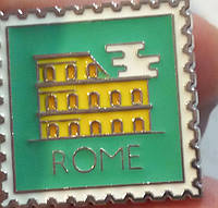 Значок брошь брошка пин сувенир металл марка Poma Италия