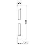Шланг для ручного душа Qtap Hadice 1600 мм QTHADPVC160G Graphite, фото 3