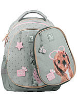 Рюкзак для девочки Kite Education SP цвет светло-серый ЦБ-00225117