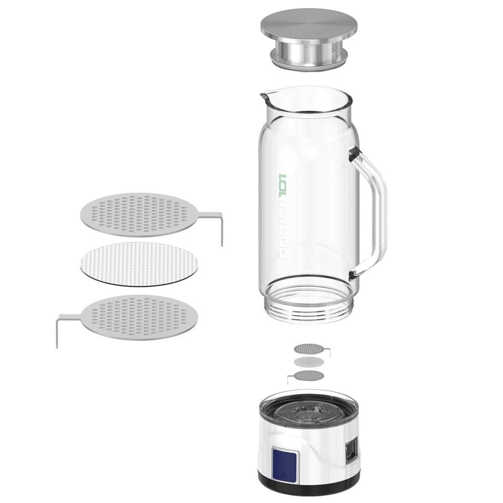 Дизайнерский кувшин генератор водородной воды 1 литр Doctor-101 Lama для дома и офиса с USB - фото 6 - id-p1891073609