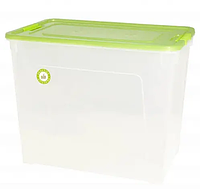 Контейнер прямоугольный "Smart Box" 40л Зелёный прозрачный