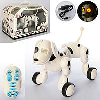 Игрушка собака на радиоуправлении 6013-3 со звуком и светом радиоуправляемая собачка