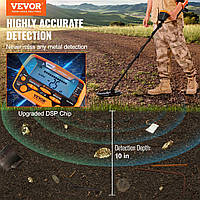 VEVOR Adult Metal Detector Kit Многофункциональный профессиональный металлоискатель с 7 режимами