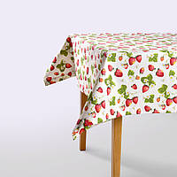Скатерть 140х170 см с пятно и водоотталкивающей пропиткой IDEIA хлопок клубника