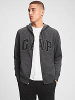 Худи Gap Logo Zip Hoodie, New Charcoal Grey Size XL