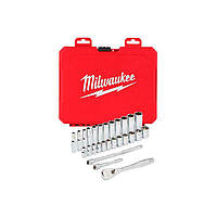 Набір метричних і дюймових головок Milwaukee 32 шт (4932464945)