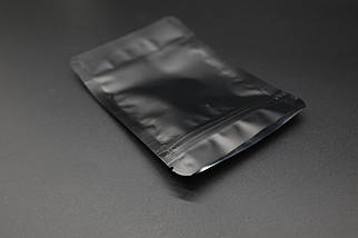 Пакети дой-пак із zip-застібкою. 10х12+3см Колір "Чорний", фото 5