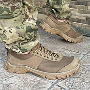 Кросівки чоловічі тактичні сітка ЗСУ 6718 40 р 26,5 см коричневі, фото 5