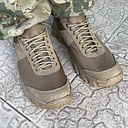 Кросівки чоловічі тактичні сітка ЗСУ 6718 40 р 26,5 см коричневі, фото 6