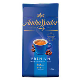 Кава AMBASSADOR у зернах 1000 г пакет, "Blue Label" (am.53233)