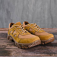 Кросівки чоловічі тактичні сітка ЗСУ 7101 40 р 26 см коричневі, фото 8