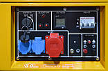 Дизельний трифазний генератор у шумозахисному кожусі Leton LT60C 7 кВт, фото 4
