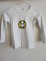Дитяча кофта кофтинка футболка з довгим рукавос лонгслів детская кофточка (10-101) белый