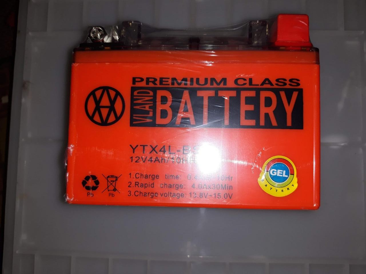 Акумулятор 12V 4 A 113-70-85 мм для скутера Honda Tact 16, фото 1